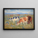 Cows Grazing on Saltholm Island - Theodor Philipsen — framed artwork on a wall