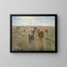 Long Shadows, Vieh auf der Insel Saltholm - Theodor Philipsen — gerahmtes Bild an der Wand