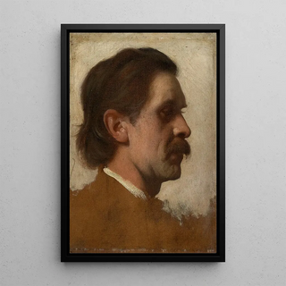 Theodor Poeckh - Bildnisstudie eines mnnlichen Kopfes.webp