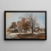 Szene eines Wintertages in der Nähe von St. Pölten - Theodor von Hermann — gerahmtes Bild an der Wand