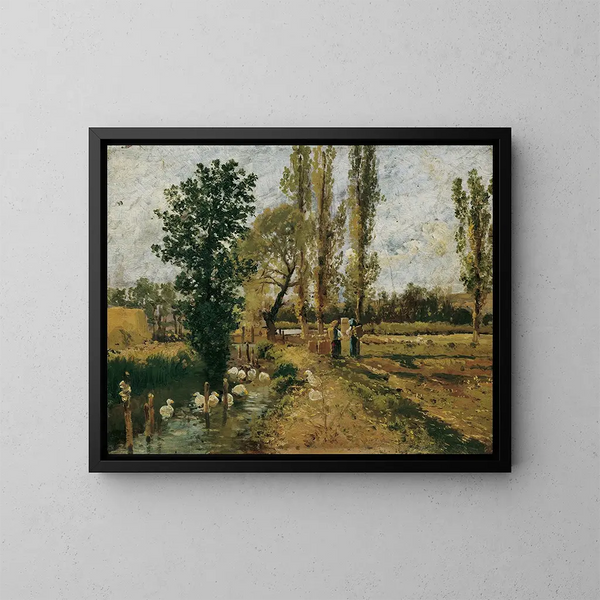 Paesaggio di Bach - Theodor von Hermann — quadro incorniciato alla parete