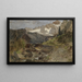 Gosaumühle mit Dachstein - Theodor von Hermann — gerahmtes Bild an der Wand
