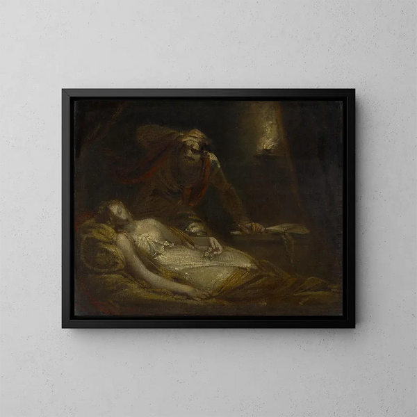 Othello und Desdémone - Theodor von Holst — gerahmtes Bild an der Wand