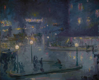 Theodore Earl Butler - Place de Rome at Night.webp
