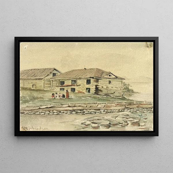 Theodore J Richardson - Buildings Going To Ruin Alaska 1884.webp