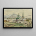 Vista posteriore della chiesa greca Sitka 1888 - Theodore J. Richardson — quadro incorniciato alla parete