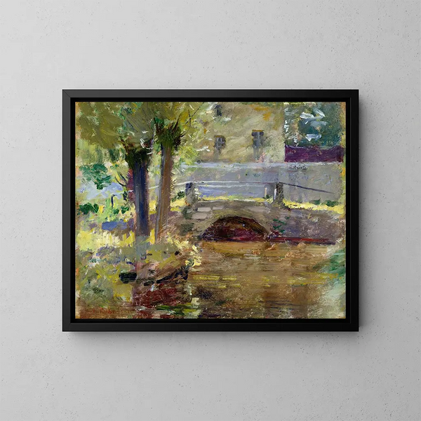 Der Pont in Giverny - Theodore Robinson — gerahmtes Bild an der Wand