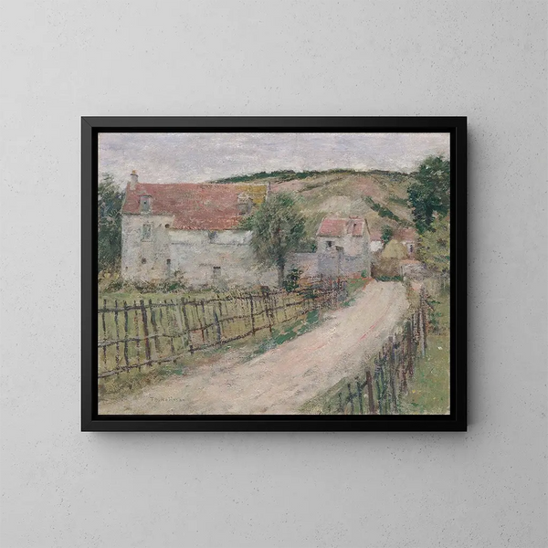 Le Vieux Moulin - Theodore Robinson — gerahmtes Bild an der Wand