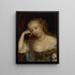 Portrait einer Dame - Theodore Russell — gerahmtes Bild an der Wand