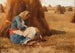 Riposo vicino a un covone di fieno - Theodoros Ralli — vista dell’opera