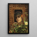 Young woman looking out the window - Theodoros Ralli — framed artwork on a wall