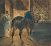 Zugpferd in der Stallung - Théodore Géricault — Ansicht des Kunstwerks