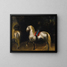 Graue gezäumte Pferde - Théodore Géricault — gerahmtes Bild an der Wand