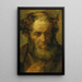 Portrait de vieillard - Théodore Géricault — quadro incorniciato alla parete