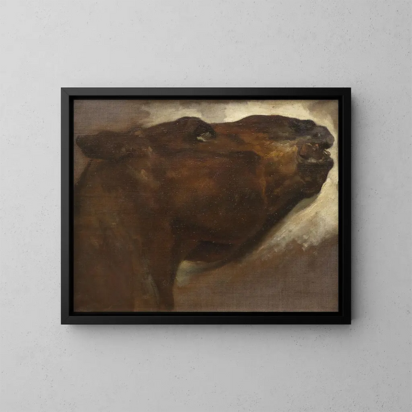 Studio di un cavallo morto - Théodore Géricault — quadro incorniciato alla parete