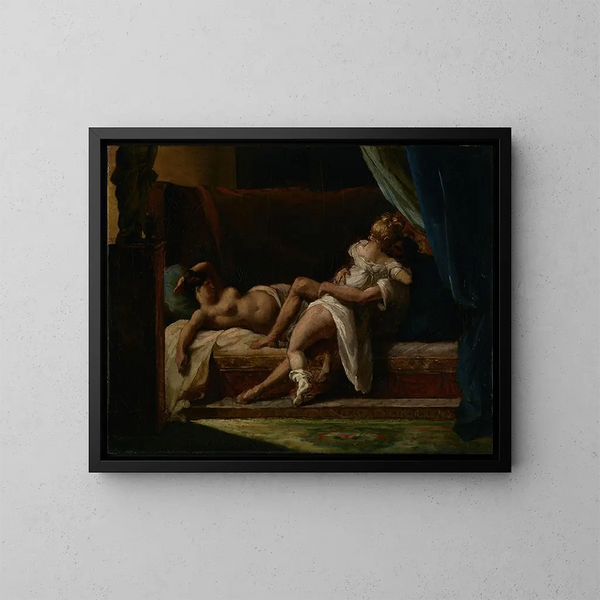 Tre amanti - Théodore Géricault — quadro incorniciato alla parete
