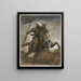 Cavaliere turco al combattimento - Théodore Géricault — quadro incorniciato alla parete