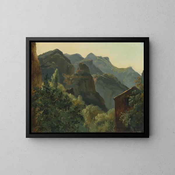 Versant de la vallée de Saint-Vincent - Théodore Rousseau — gerahmtes Bild an der Wand