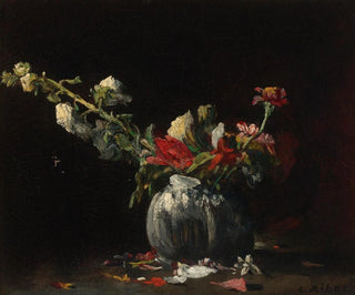 Stillleben mit Blumen - Théodule Ribot — Ansicht des Kunstwerks