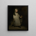 La Petite laitière - Théodule Ribot — framed artwork on a wall