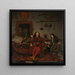 Thomas Hees and his servant Thomas and the nephews Jan and Andries Hees - Michiel Van Musscher — framed artwork on a wall
