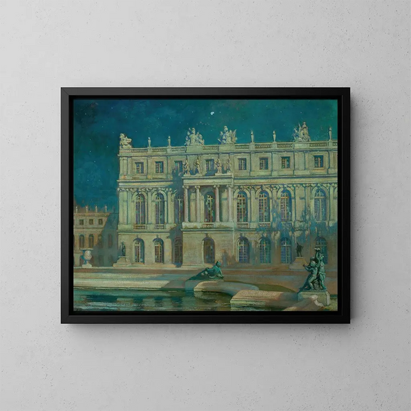 Nachtaufnahme in Versailles - Thomas Alexander Harrison — gerahmtes Bild an der Wand