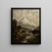 Lit de la rivière Waimakariri - Thomas Attwood — gerahmtes Bild an der Wand