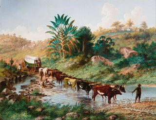 Thomas Baines - Wagon Crossing a Drift  Natal.webp