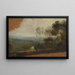 Landschaft mit See und Vieh - Thomas Barker de Bath — gerahmtes Bild an der Wand