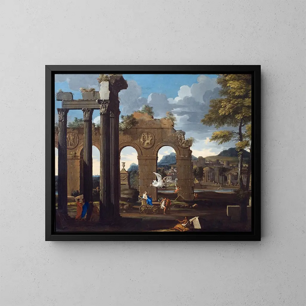 Cléobis und Biton - Thomas Blanchet — gerahmtes Bild an der Wand