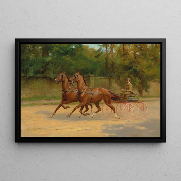 Thomas Blinks - Walter Winans driving a carriage.webp
