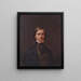 Selbstporträt von Thomas Buchanan Read - Thomas Buchanan Read — gerahmtes Bild an der Wand