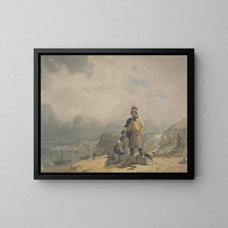 Thomas Cafe - Figure on the seashore.webp