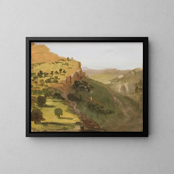 Landschaft Italien - Thomas Cole — gerahmtes Bild an der Wand