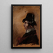 Man with a Tall Hat - Thomas Cole — framed artwork on a wall