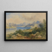 Paesaggio montano con un lago - Thomas Colman Dibdin — quadro incorniciato alla parete