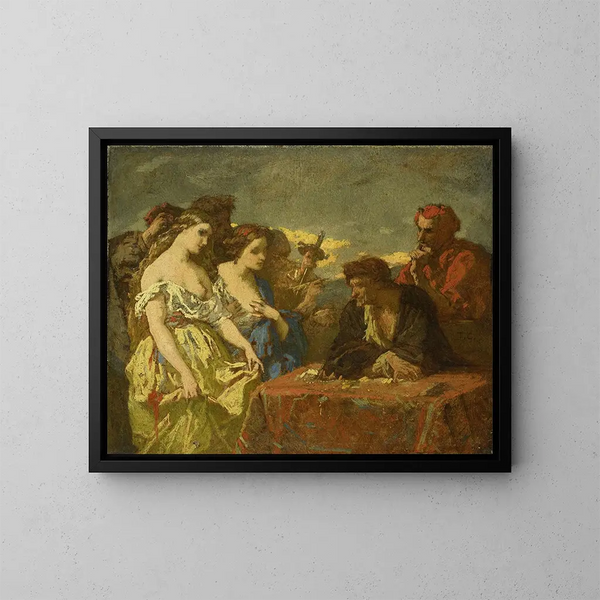 La convoitise de l'or - Thomas Couture — quadro incorniciato alla parete