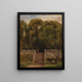 on the terrace of Haddon Hall Derbyshire - Thomas Creswick — framed artwork on a wall