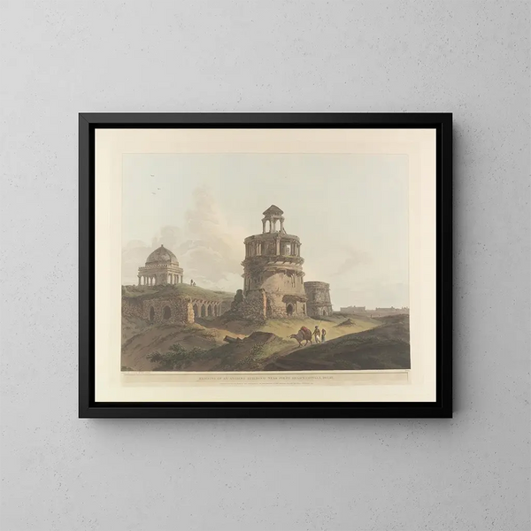 Szene orientalisch Pl07 - Thomas Daniell — gerahmtes Bild an der Wand