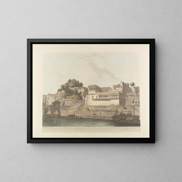 Szene orientalisch Pl10 - Thomas Daniell — gerahmtes Bild an der Wand