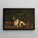 Bambino che gioca - Thomas Eakins — quadro incorniciato alla parete