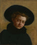 Portrait von Lillian Hammit, Tochter mit großem Hut - Thomas Eakins — Ansicht des Kunstwerks