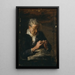 Woman Knitting - Thomas Eakins — framed artwork on a wall