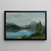 Der Altaussee-See mit dem Dachstein - Thomas Ender — gerahmtes Bild an der Wand