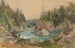 Paesaggio fluviale boscoso nelle Alpi - Thomas Ender — vista dell’opera
