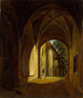 Una sala a volta del castello di Scharfenberg vicino a Dresda - Thomas Fearnley — vista dell’opera