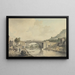 The Iron Bridge of Coalbrookdale - Thomas Frederick Burney — framed artwork on a wall