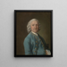 Un uomo chiamato M. Wood, il maestro di danza - Thomas Gainsborough — quadro incorniciato alla parete