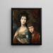 Elizabeth und Thomas Linley - Thomas Gainsborough — gerahmtes Bild an der Wand