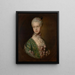 Elizabeth Wrottesley, später Herzogin von Grafton - Thomas Gainsborough — gerahmtes Bild an der Wand